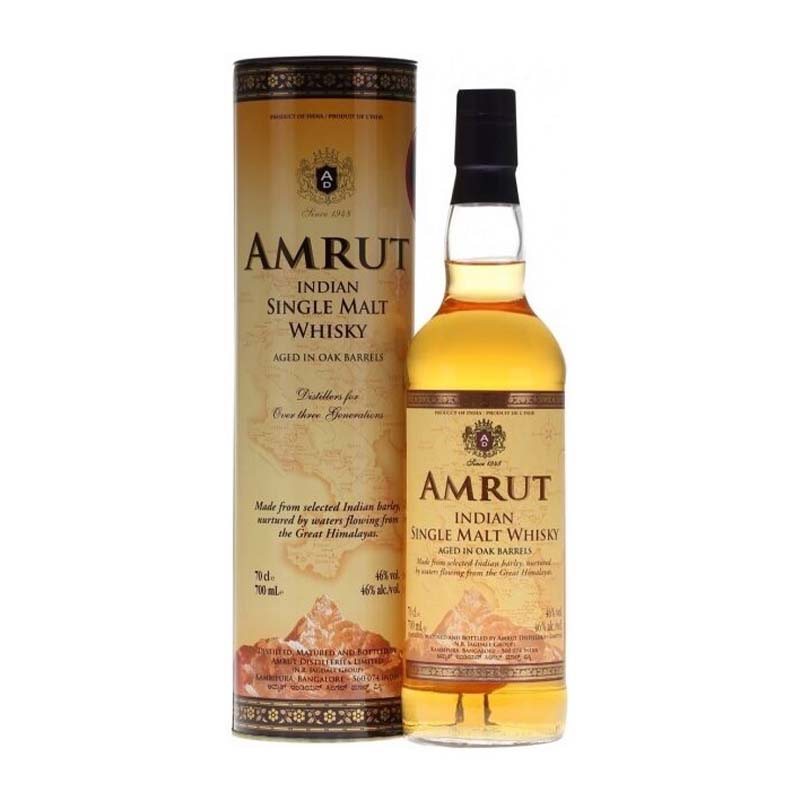 Beverages Whisky Amrut Indian Single Malt 46% 0.7L