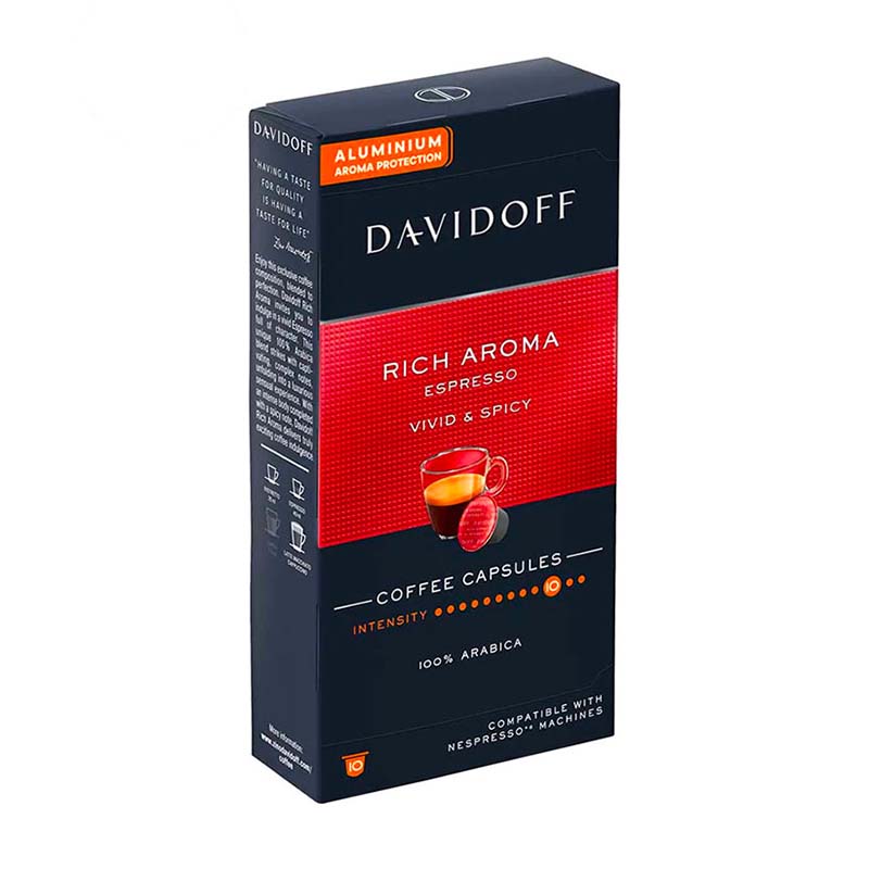 Detergent Cafea Davidoff Rich Aroma Espresso 10x5,5g Capsule