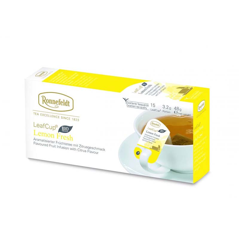 Detergent Ceai Ronnefeldt Leafcup Bio Lemon Fresh 15x3.2g