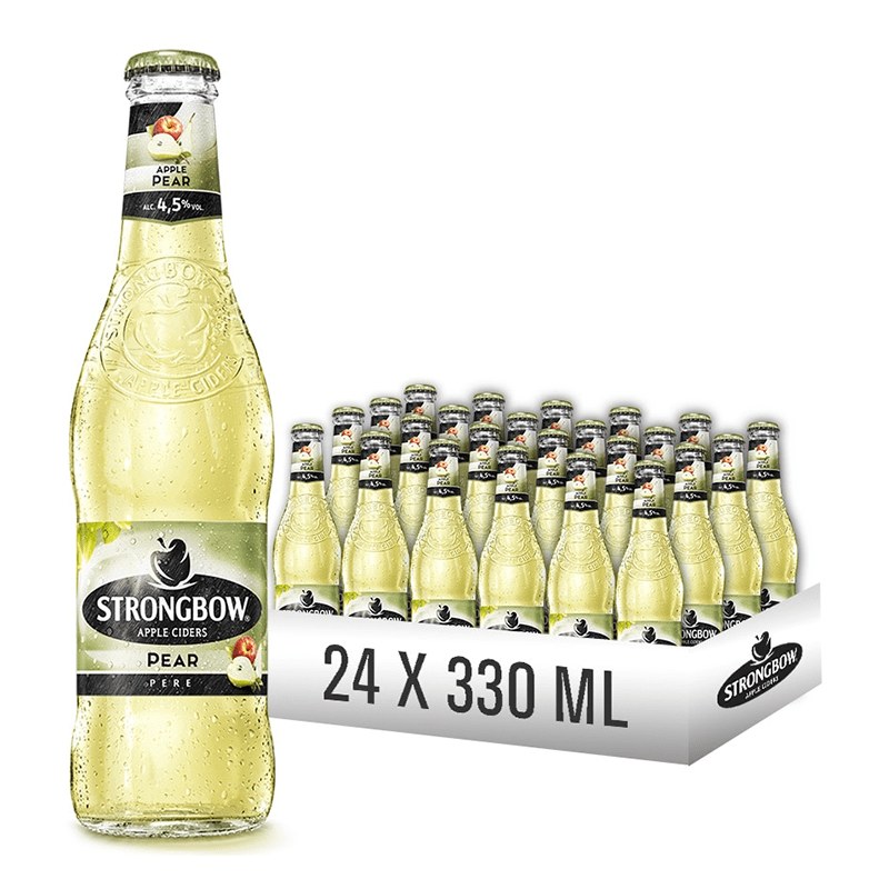 Beverages Cidru Strongbow Pear Sticla 24x0.33L