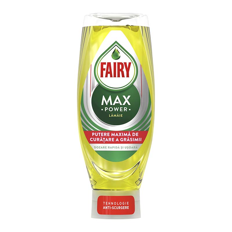 Detergent Detergent vase Fairy MaxPower Lemon 650ml