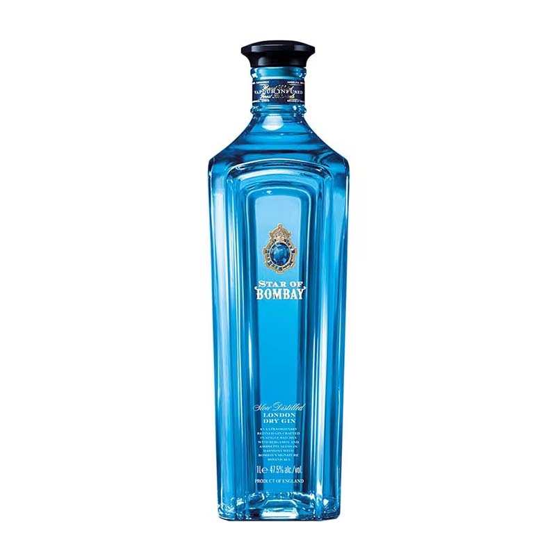 Beverages Gin Star of Bombay 47.5% 1L