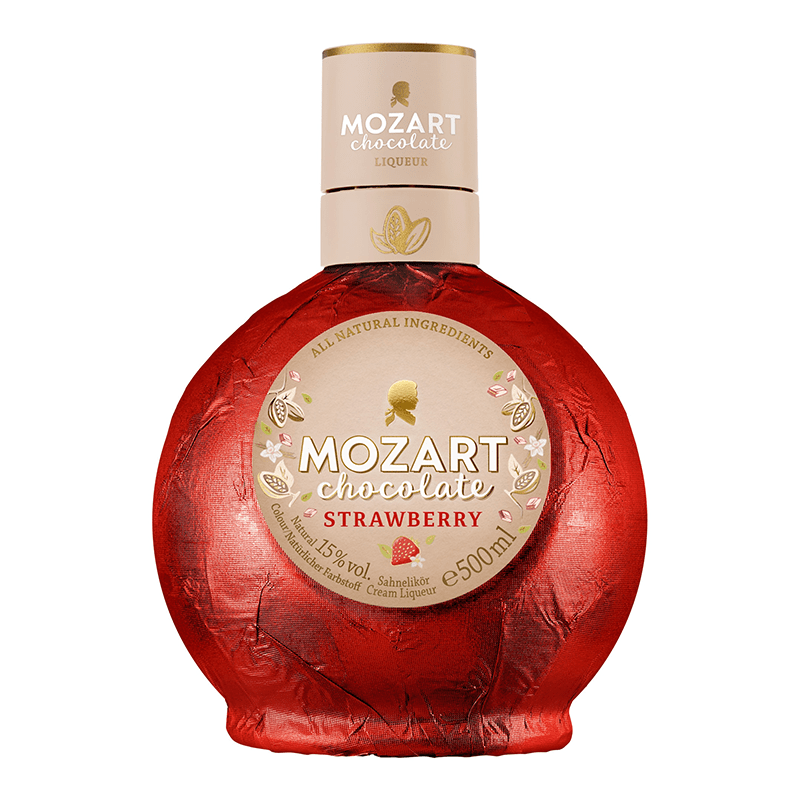 Beverages Lichior Mozart Crema Ciocolata Strawberry 15% 0.5L