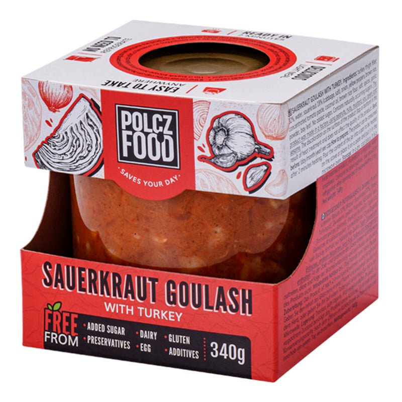 Detergent Polcz Food File de Pulpa de Curcan cu Varza Murata 340g