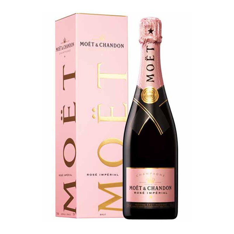 Beverages Sampanie Moet&Chandon Rose Imperial 0.75L + Cutie