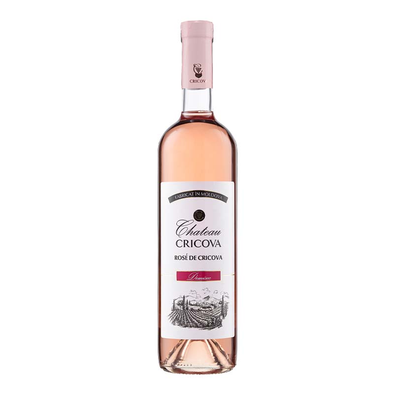 Beverages Vin Rose Cricova Chateau Rose Demisec 0.75L