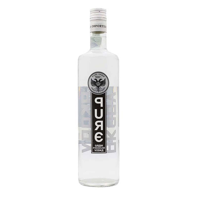 Beverages Vodka Pure Grain 40% 1L