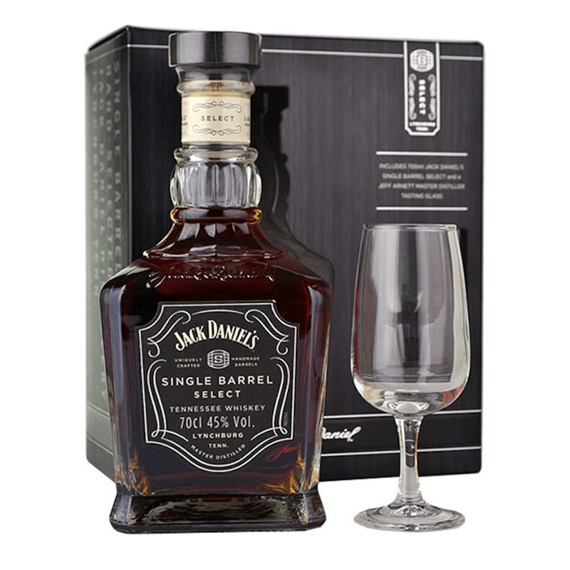 Beverages Whiskey Tennessee Jack Daniel's Single Barrel 45% 0.7L + Pahar