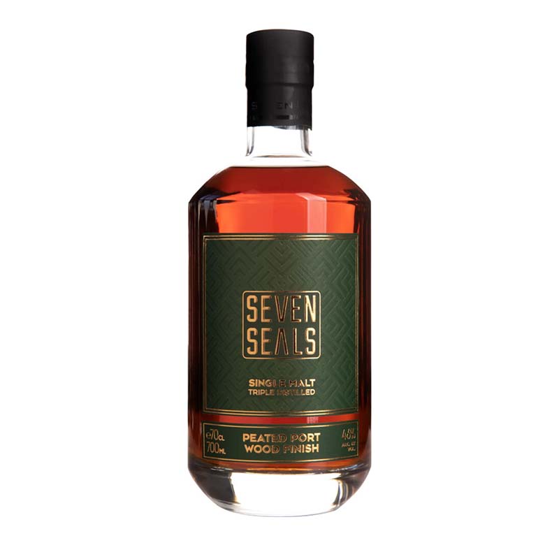 Beverages Whisky 7 Seals Peated Port Wood Single Malt 46% 0.7L