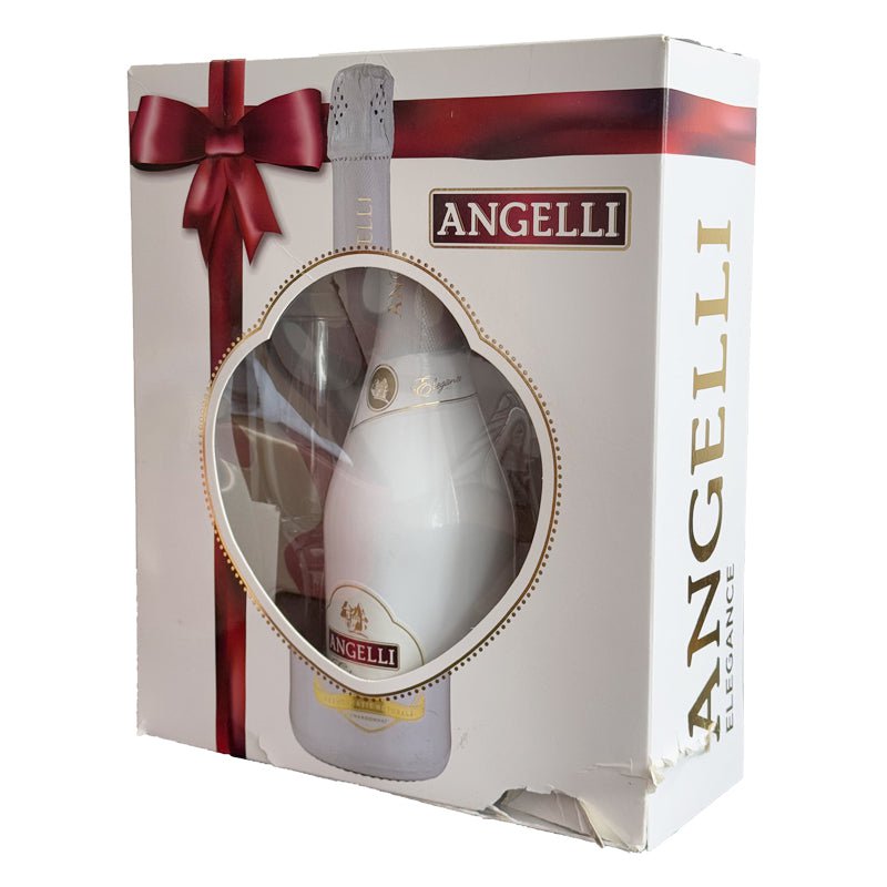 Beverages Vin Spumant Angelli Elegance Extra Sec  0.75l + 2 pahare CUTIE DETERIORATĂ