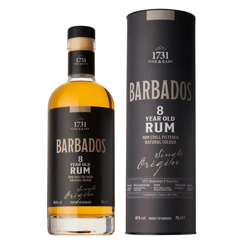 Beverages Rom 1731 Fine & Rare Barbados 8 YO 46% 0.7L