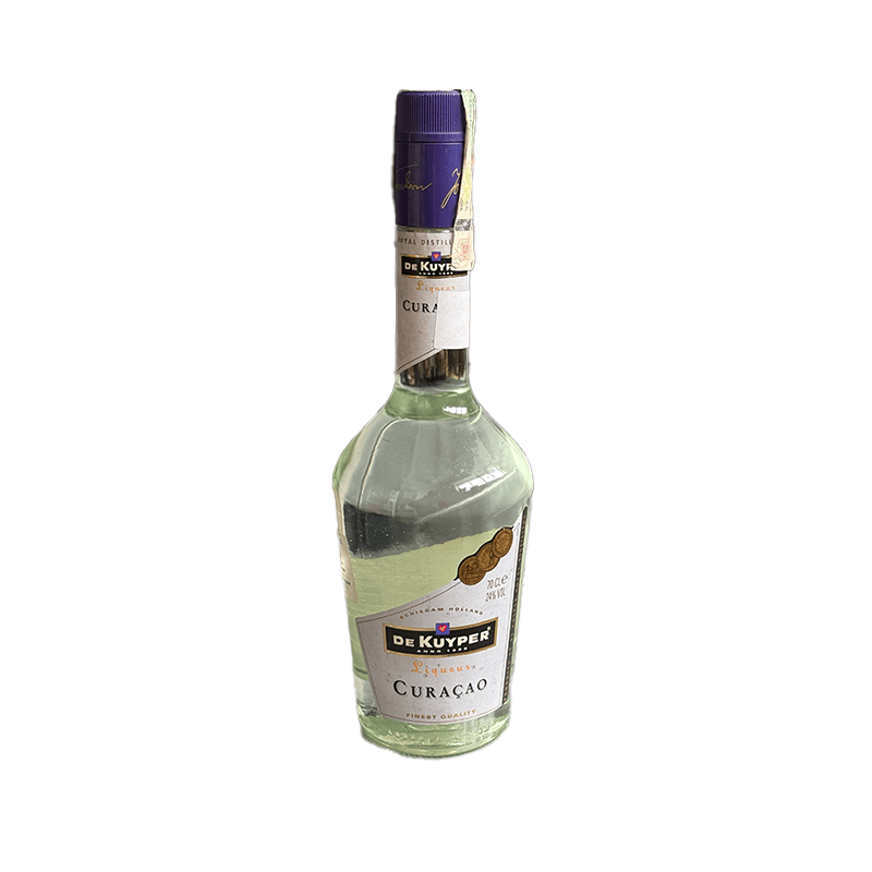 Beverages Lichior De Kuyper Lichior Curacao White 24% 0.7L ETICHETĂ ZGÂRIATĂ