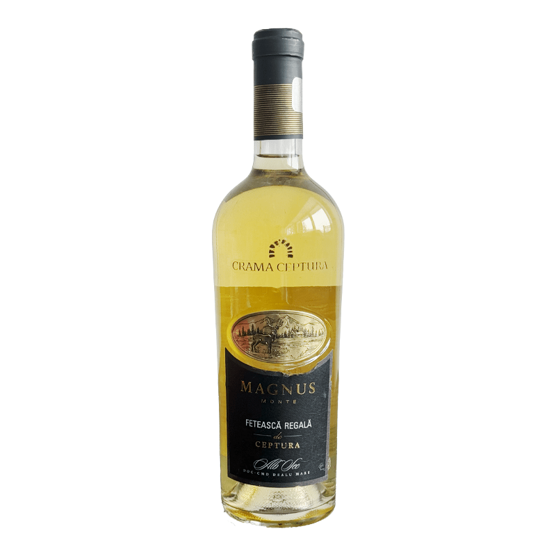 Beverages Vin Alb Crama Ceptura Cervus Magnus Feteasca Regala Sec 0.75L ETICHETĂ ZGÂRIATĂ