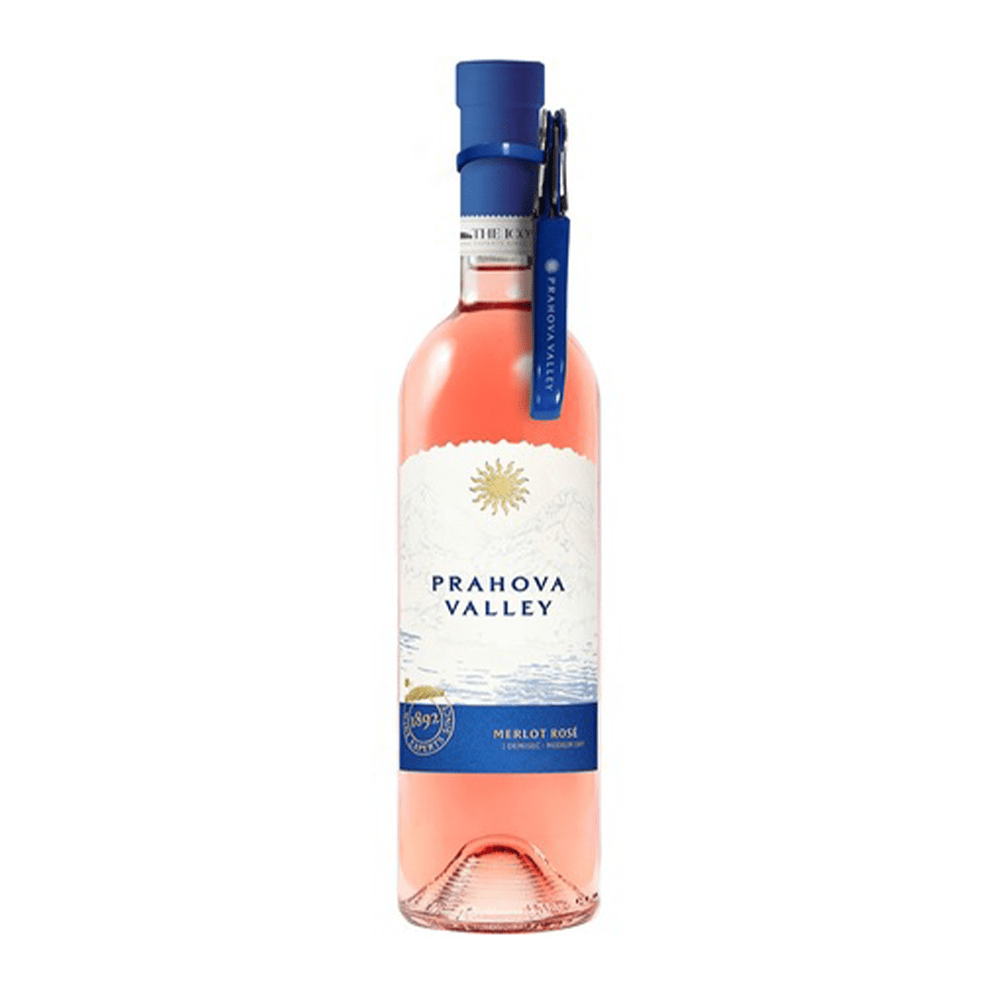 Beverages Vin Rose Pachet Prahova Valley Demisec 0.75L + Tirbuson