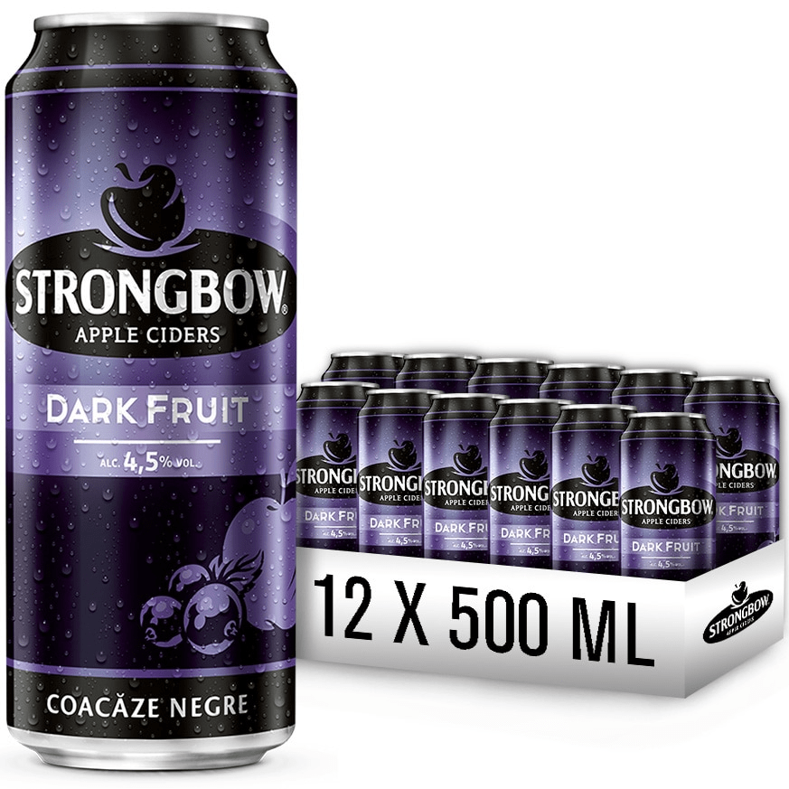 Beverages Cidru Strongbow Dark Fruit Doza 24x0.5L