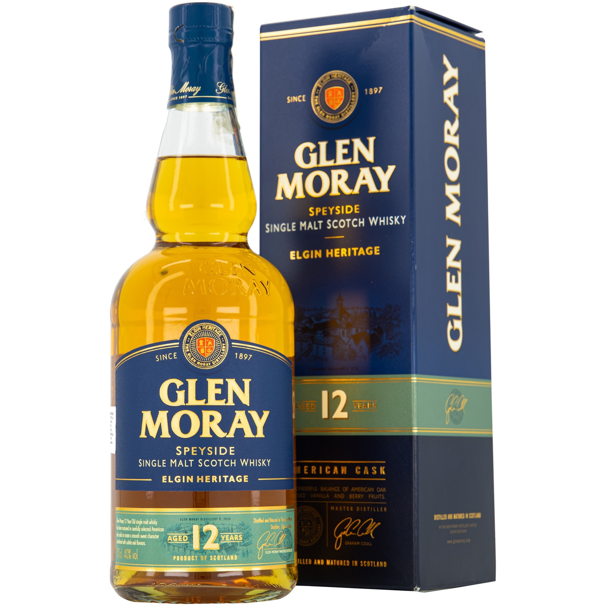 Beverages Whisky Scotch Glen Moray 40% 0.7L