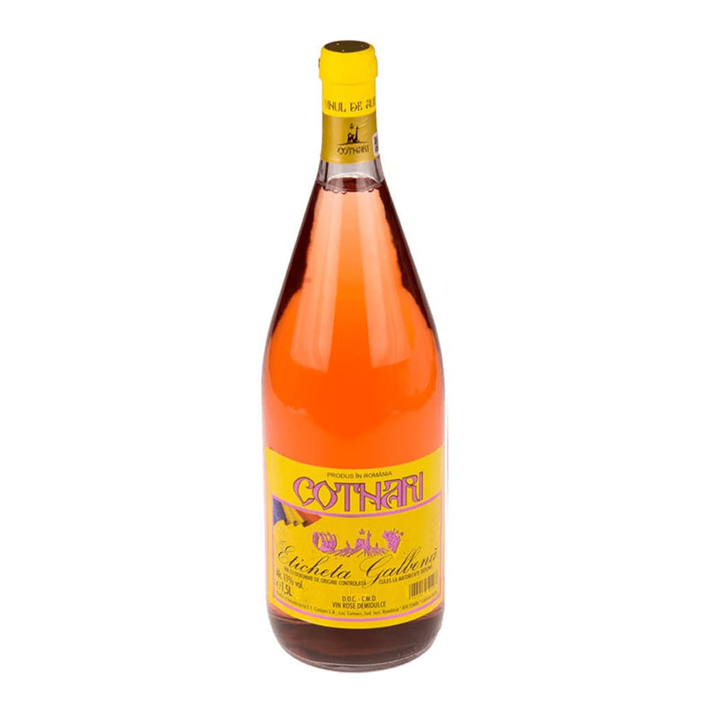 Beverages Vin Rose Cotnari Eticheta Galbena Demidulce 1.5L