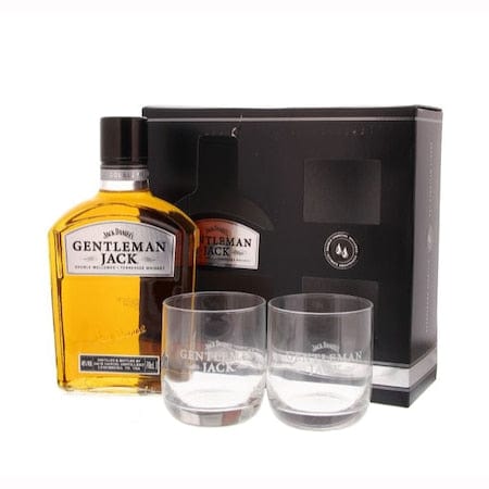 Beverages Whiskey Tennessee Jack Daniel's Gentleman Jack 40% 0.7L + 2 pahar