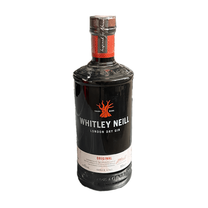 Beverages Gin Whitley Neil Dry 43% 0.7L ETICHETĂ ZGÂRIATĂ