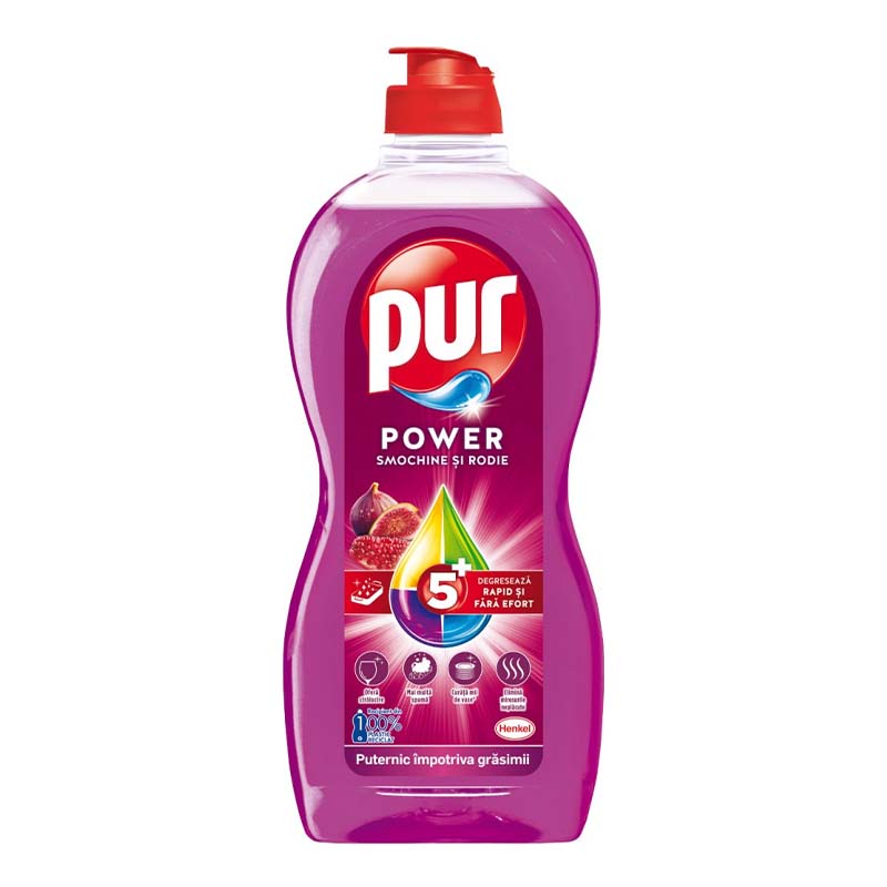 Detergent Detergent vase Pur Power smochine si rodie 750ml