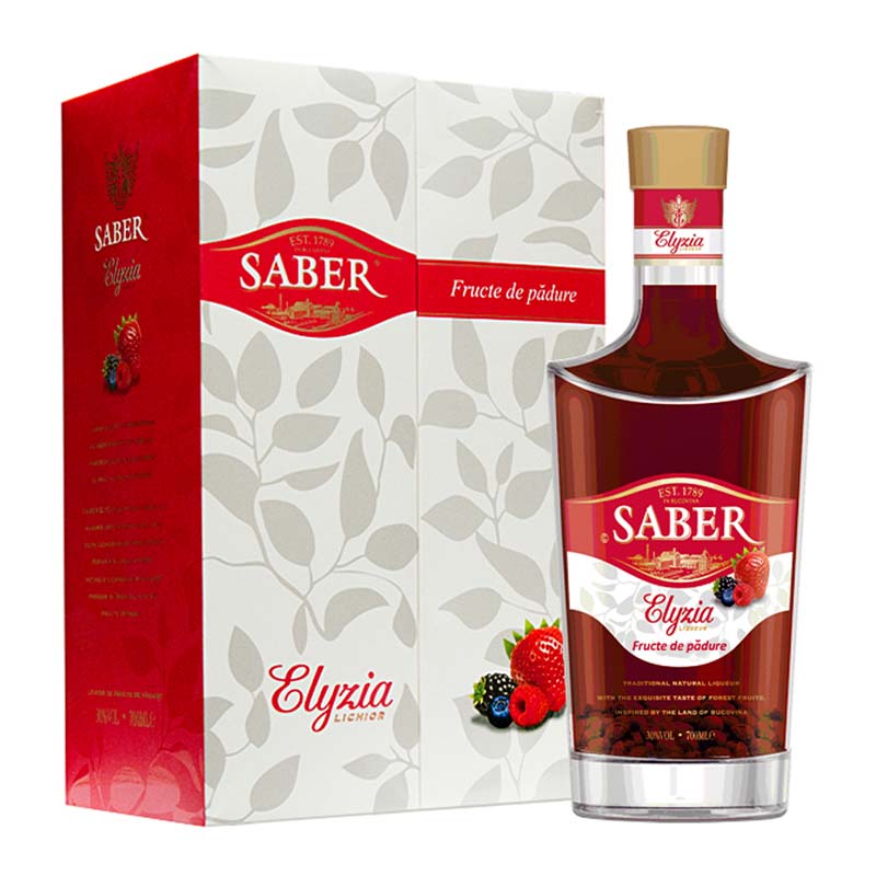 Beverages Lichior Saber Fructe de Padure 0.7L 30% Cutie Indiv