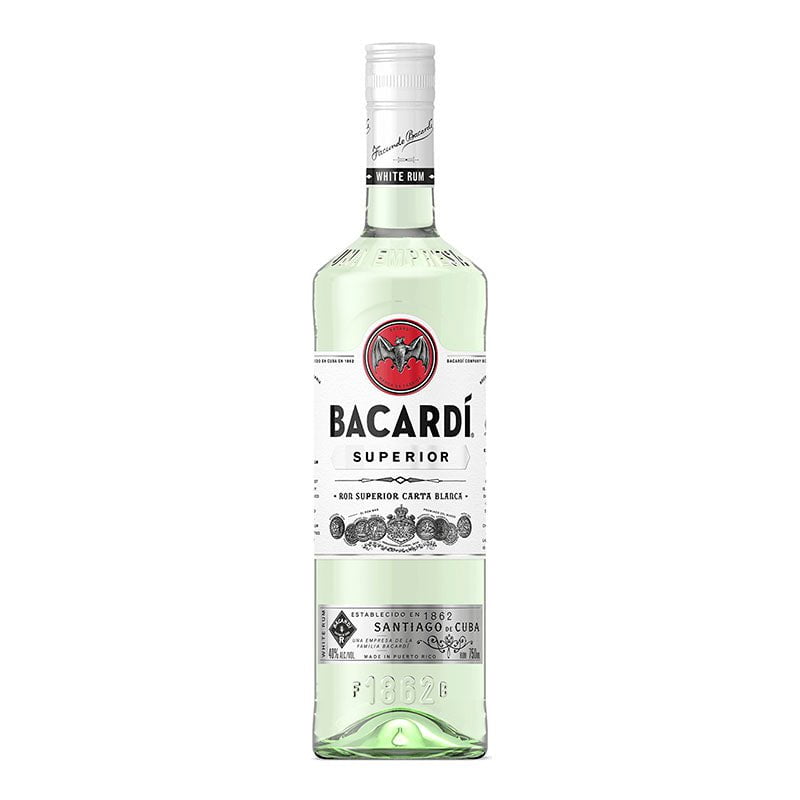 Beverages Rom Bacardi Carta Blanca Superior 37.5% 0.7L