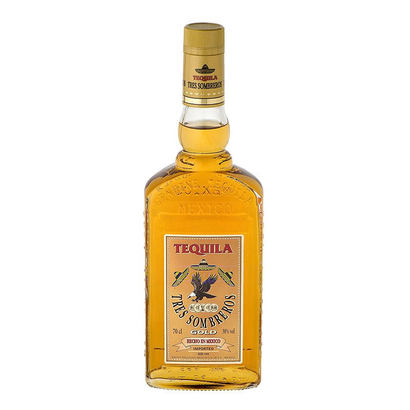 Beverages Tequila Tres Sombreros Gold 38% 0.7L