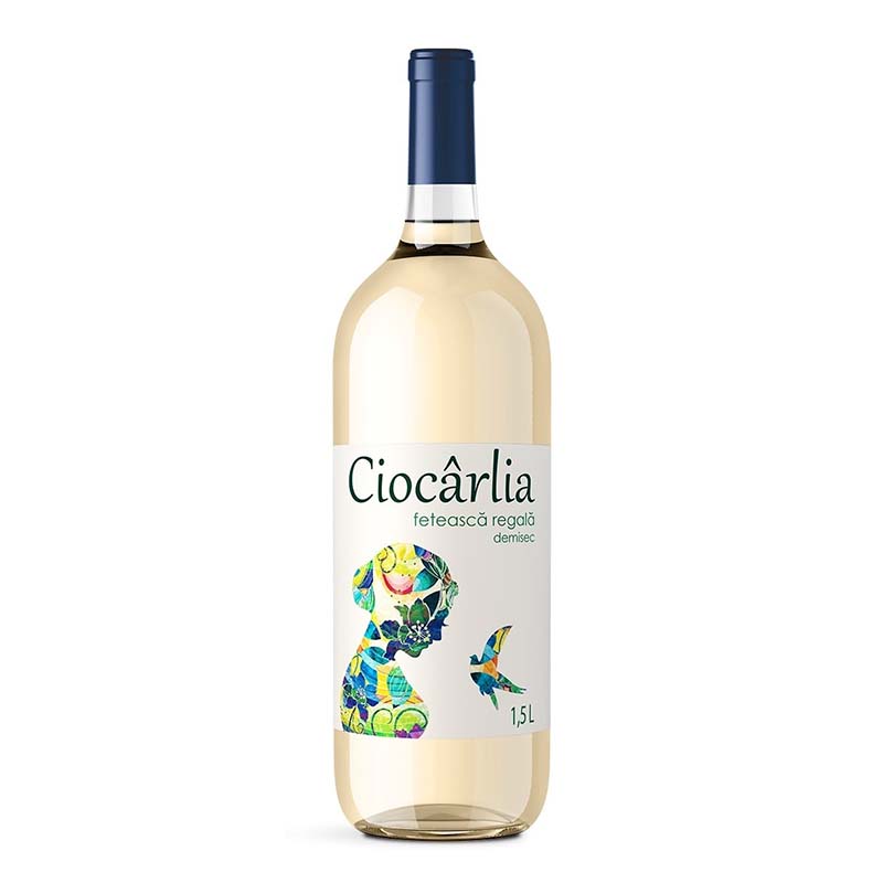 Beverages Vin Alb Ciocarlia Feteasca Regala Demisec 1.5L