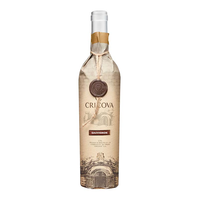 Beverages Vin Alb Cricova Hartie Sauvignon Demidulce 0.75L