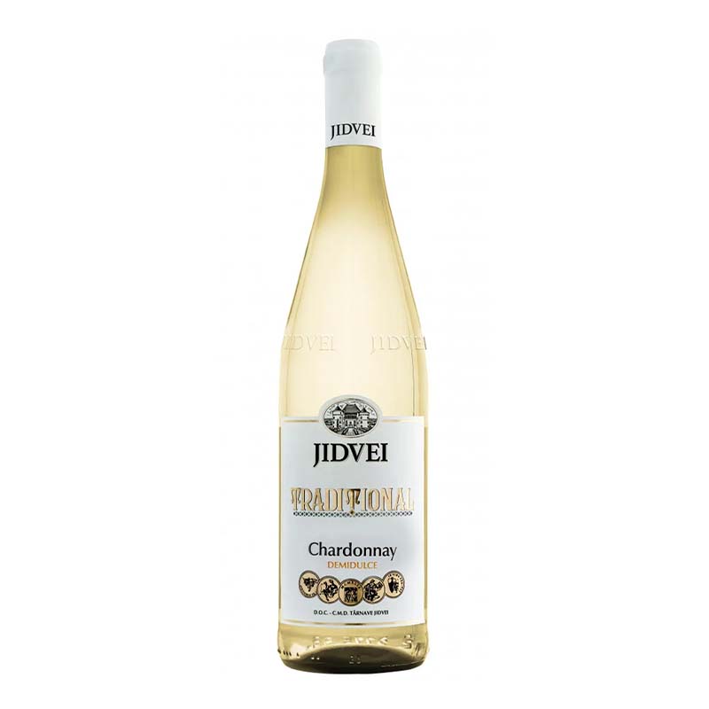 Beverages Vin Alb Jidvei Traditional Chardonnay Demidulce 0.75L