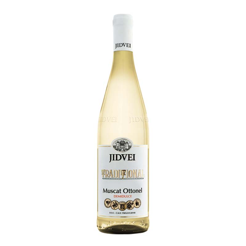 Beverages Vin Alb Jidvei Traditional Muscat Ottonel Demidulce 0.75L