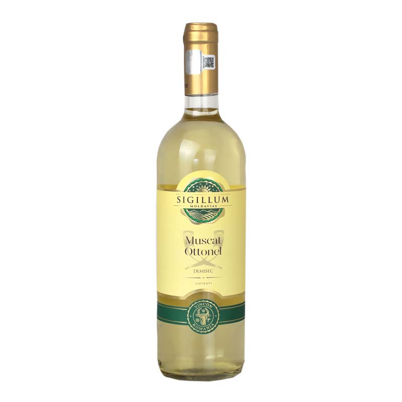 Beverages Vin Alb Sigillum Moldaviae Muscat Ottonel Demisec 0.75L