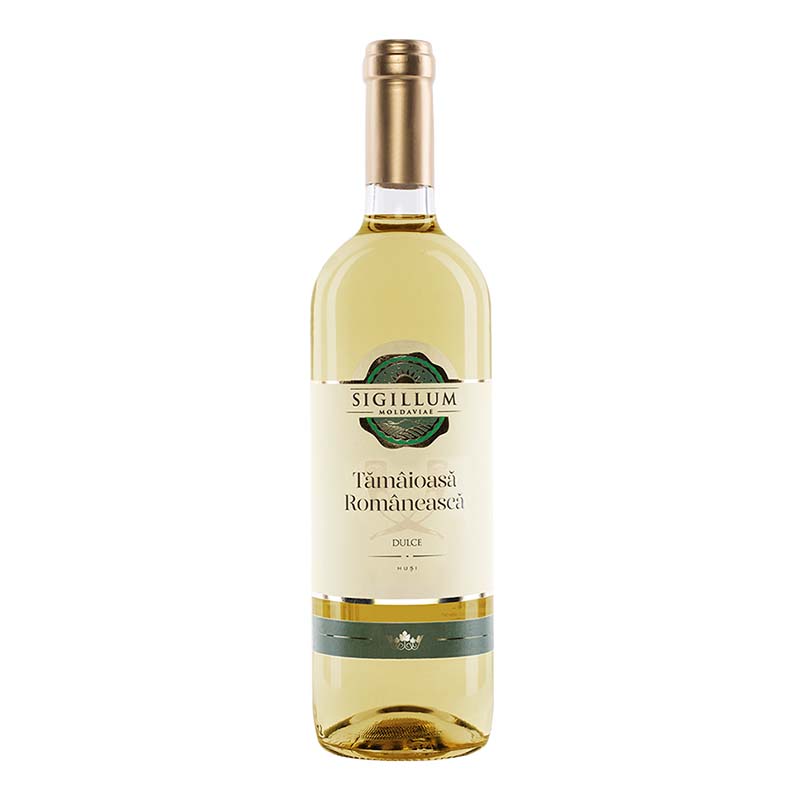 Beverages Vin Alb Sigillum Moldaviae Tamaioasa Romaneasca Dulce 0.75L