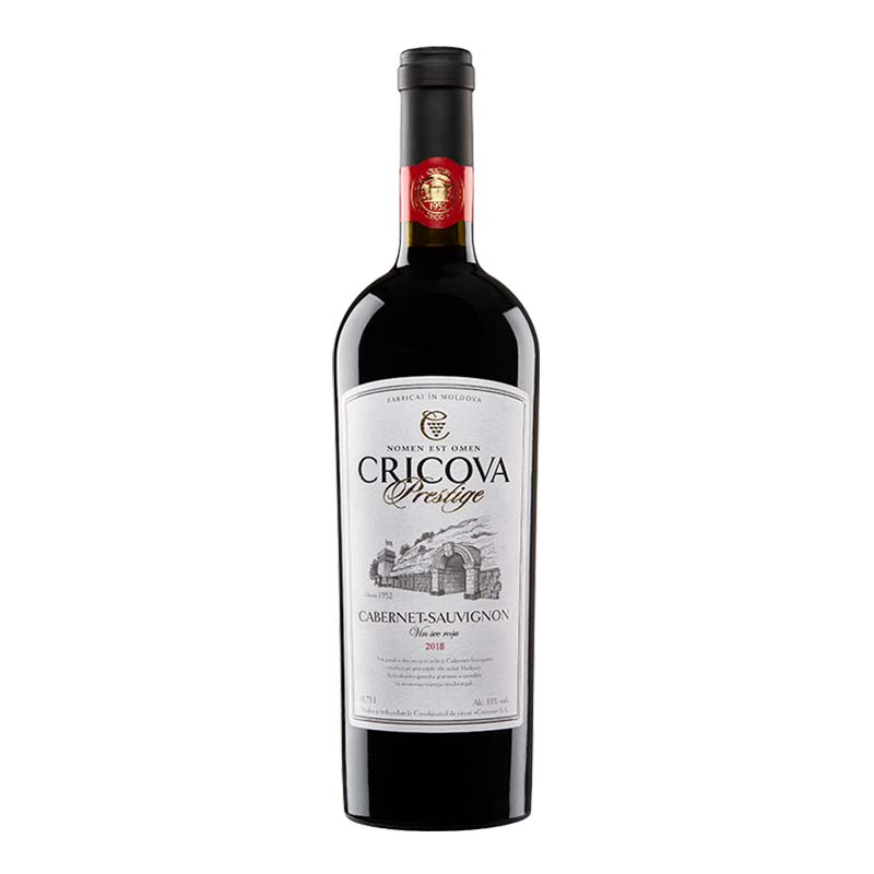 Beverages Vin Rosu Cricova Cabernet Sauvignon Prestige Sec 0.75L