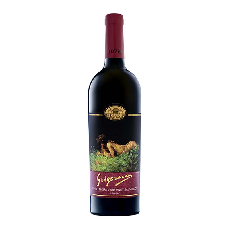 Beverages Vin Rosu Jidvei Grigorescu Pinot Noir & Cabernet Sauvignon Demisec 0.75L