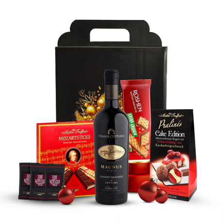 Beverages Cadou Red Charms cu vin CC Magnus