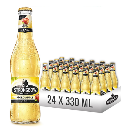 Beverages Cidru Strongbow Gold Sticla 24x0.33L