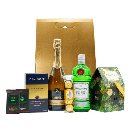 Beverages Cadou Royal Green cu gin Tanqueray