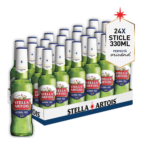 Beverages Bere Stella Artois Fară Alcool 24x0.33L