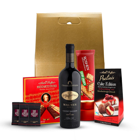 Beverages Cadou Red Charms cu vin CC Magnus