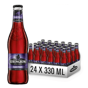 Beverages Cidru Strongbow Dark Fruit Sticle 24x0.33L