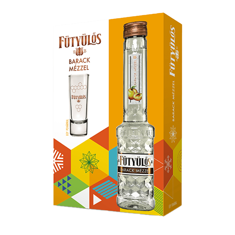 Beverages Lichior Futyulos Distilat Caise&Miere 24.5% 0.5L + Pahar