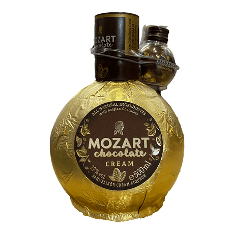 Beverages Lichior Mozart Crema Ciocolata Gold 17% 0.5L + Sticluta