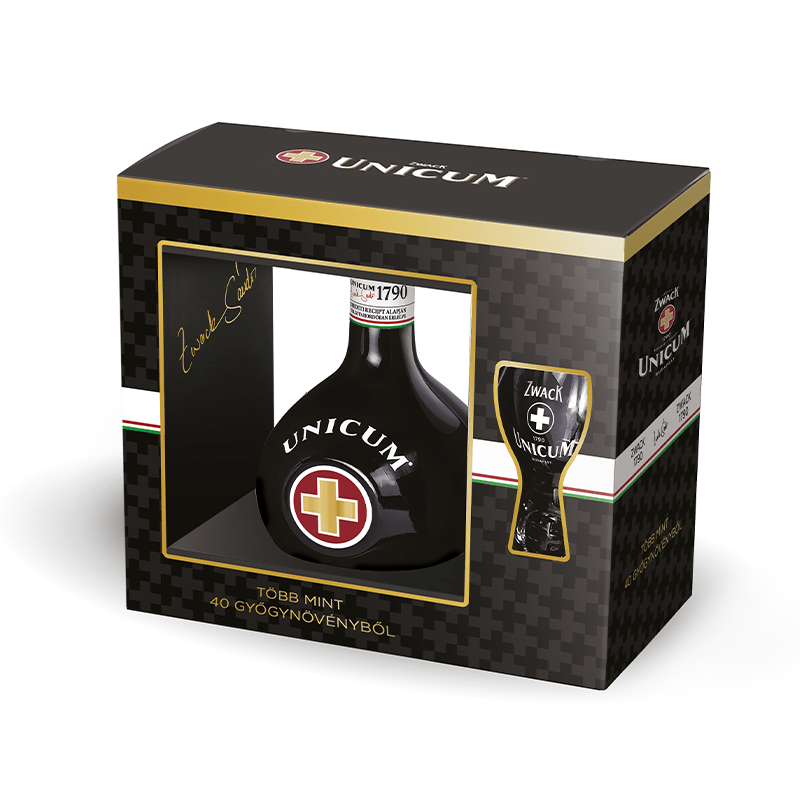 Beverages Lichior Unicum 40% 0.7L+1Pahar