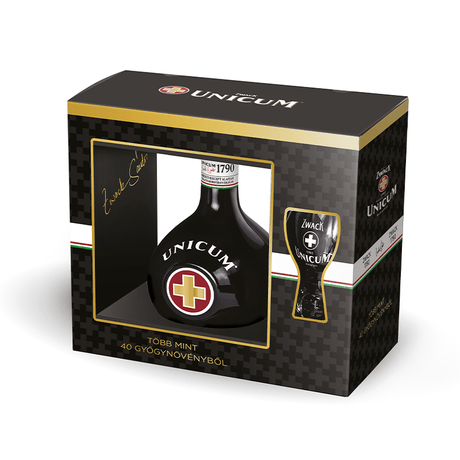 Beverages Lichior Unicum 40% 0.7L+1Pahar