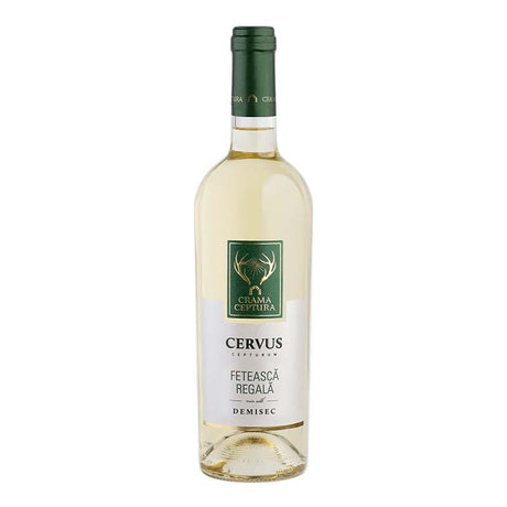 Beverages Vin Alb Cervus Cepturum Fetească Regală Demisec 0.75L