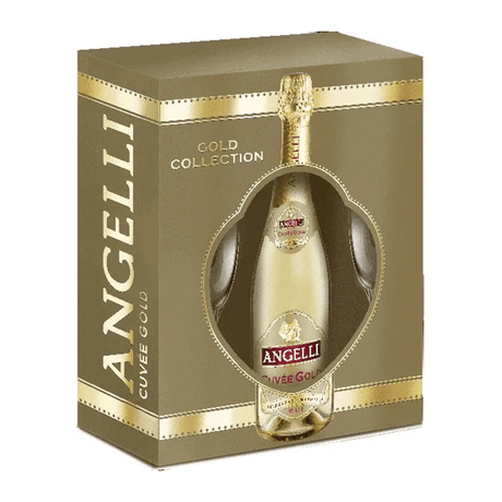Beverages Vin Spumant Angelli Gold 0.75L+2 Pahare