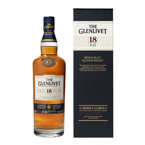 Beverages Whisky Scotch Glenlivet 18YO Single Malt 43% 0.7L + Box