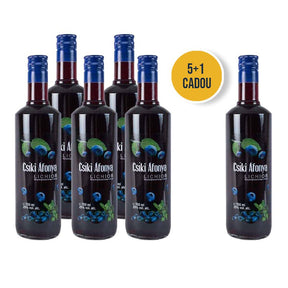 Beverages 5x Lichior Amigos Csíki Áfonya 25% 0.7L + 1CADOU