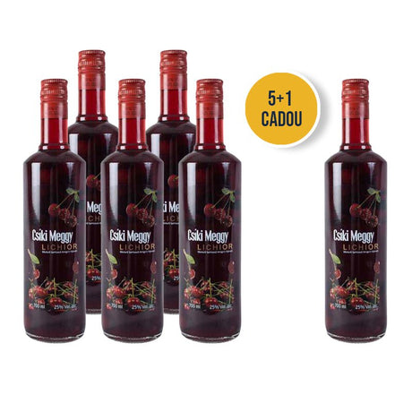 Beverages 5x Lichior Amigos Csíki Meggy 25% 0.7L +1 CADOU
